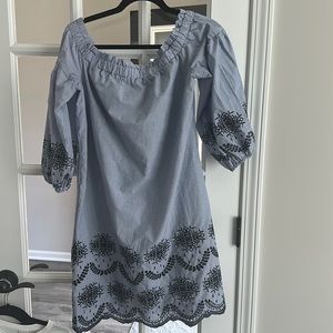 Vince Camuto cotton eyelet off the shoulder dress. Worn once.